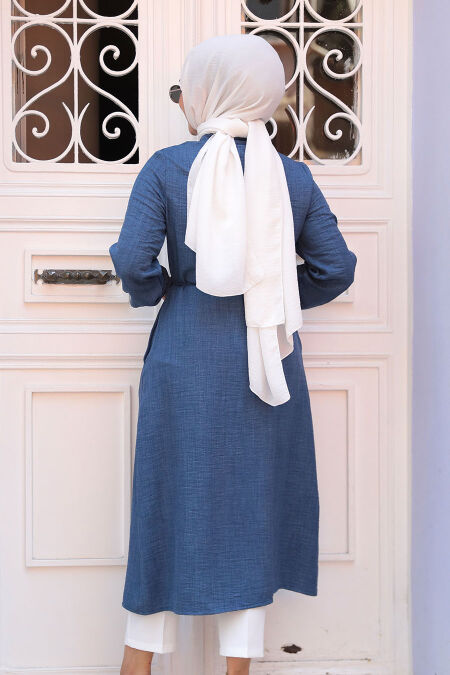 Navy Blue Blue Modest Tunic 645KM